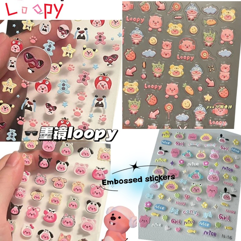 Model Kit Accessories - Autocollant 3D en relief Loopy, autocollant