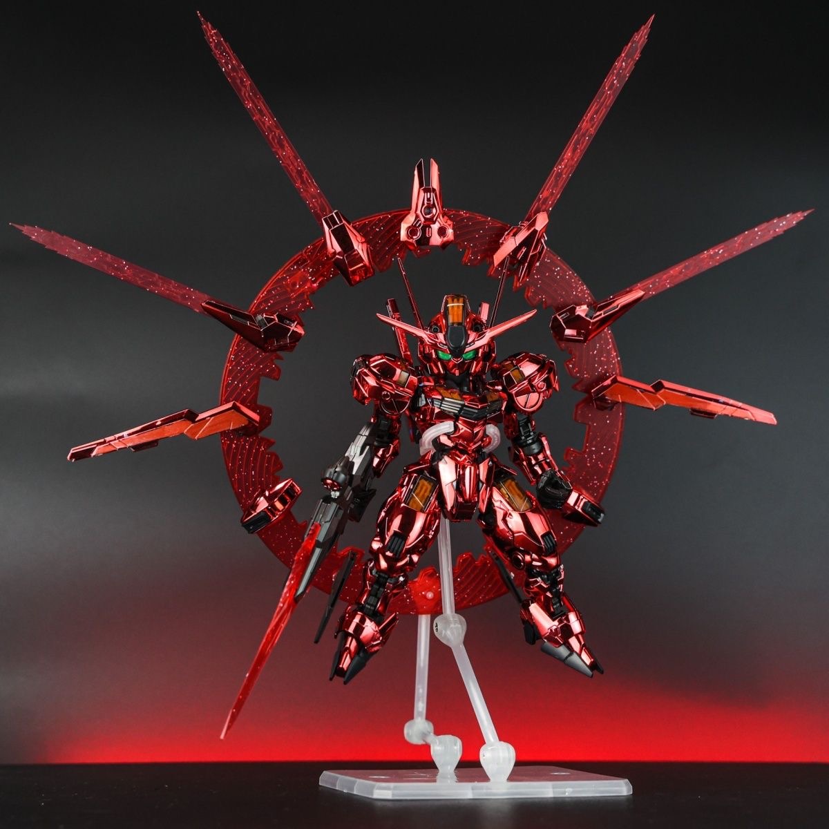 Model Kit Gundam Mg - Figurine d'action MGSD XVX-016, couleur rouge