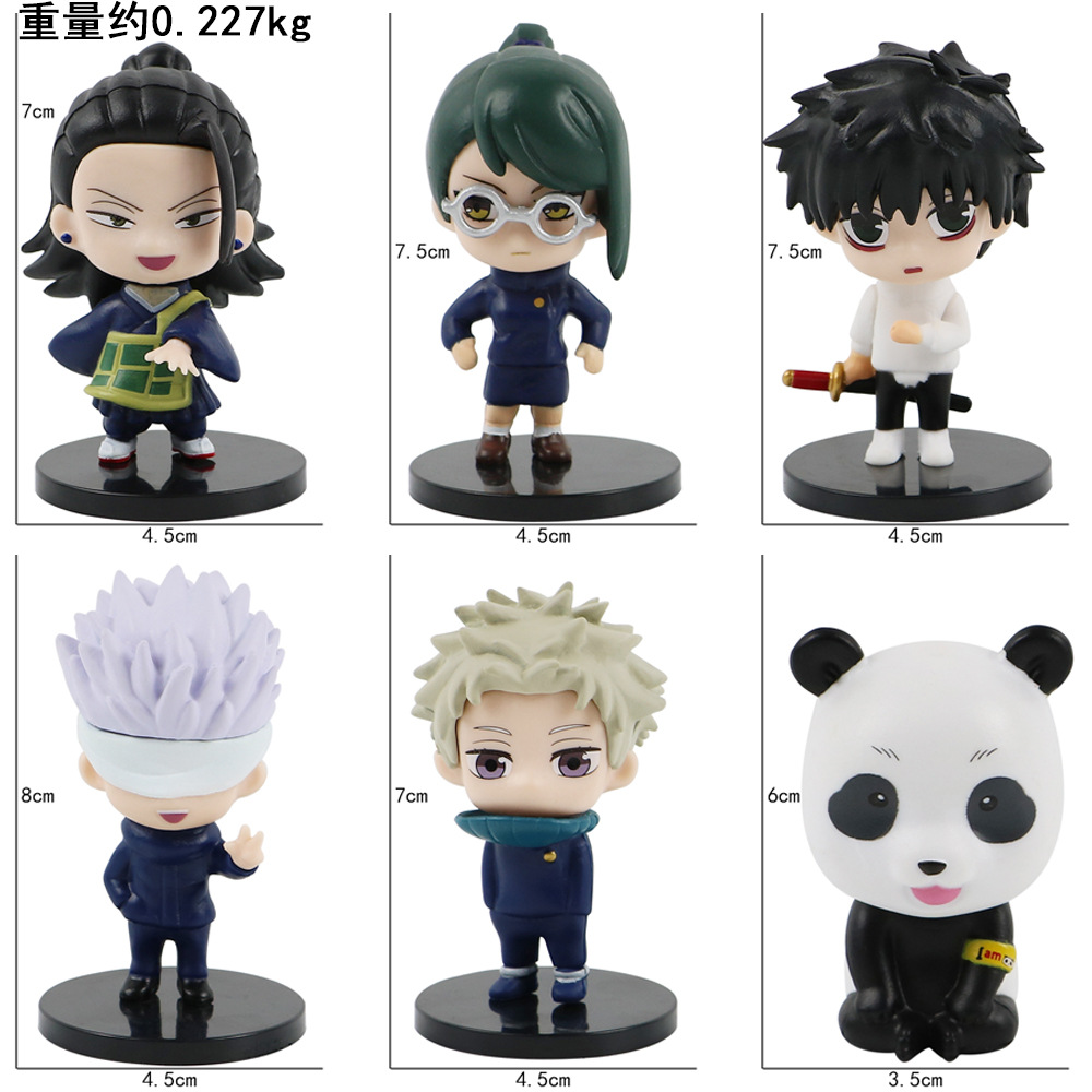 6 pièces/ensemble dessin animé - Model Kit Jujutsu Kaisen avis et prix