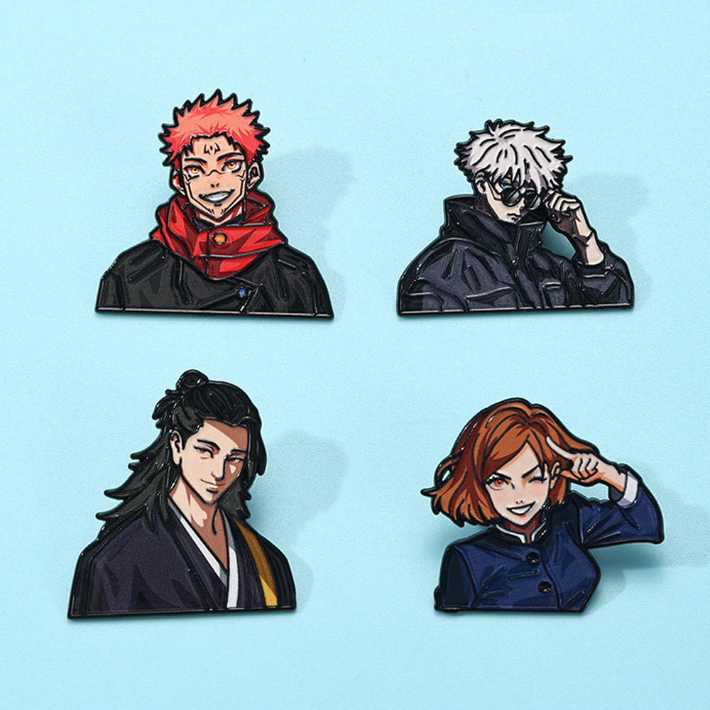 Lot de 4 broches Anime Jujutsu - Model Kit Jujutsu Kaisen avis et prix