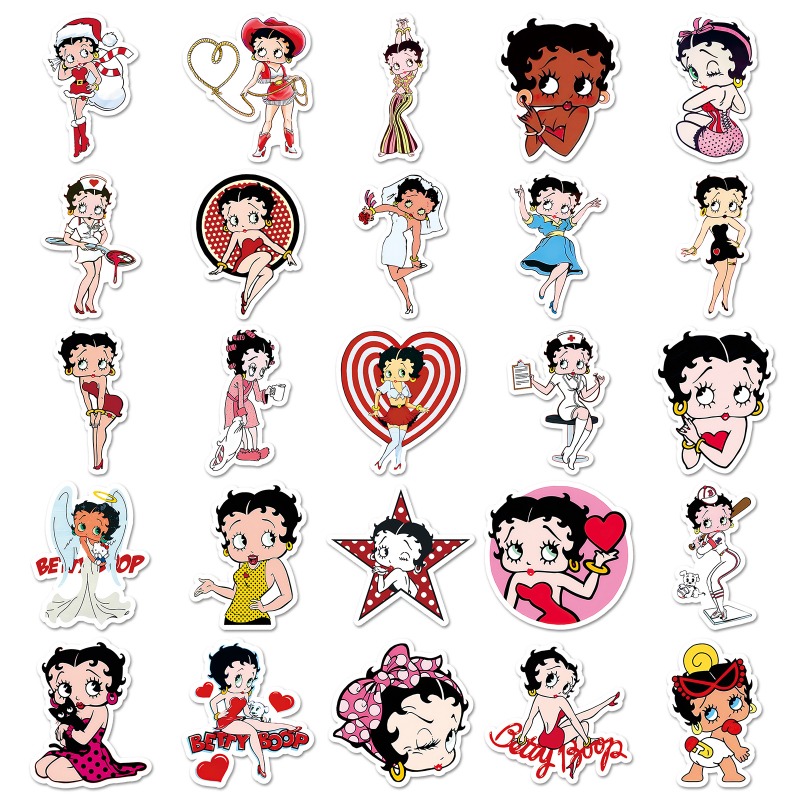 Autocollants Betty Boop 50 piè - Model Kit Girls avis et prix